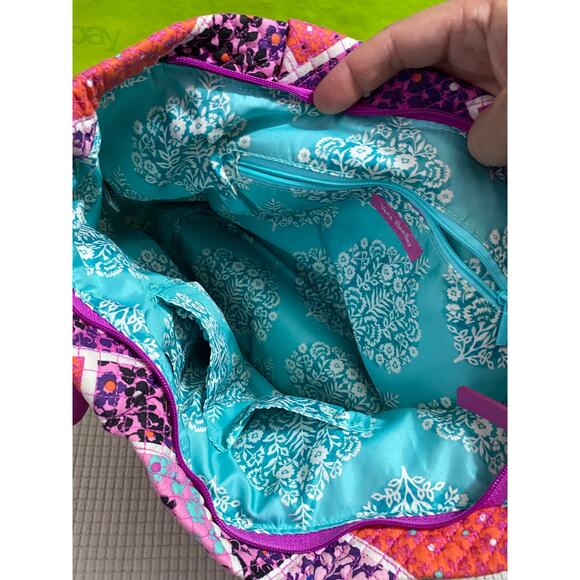 VERA BRADLEY Hadley Tote Satchel Shoulder Bag Cotton Modern Medley - Picture 5 of 5